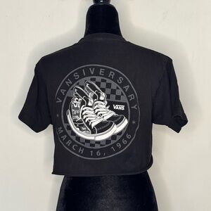Vans Black Crop T-Shirt
